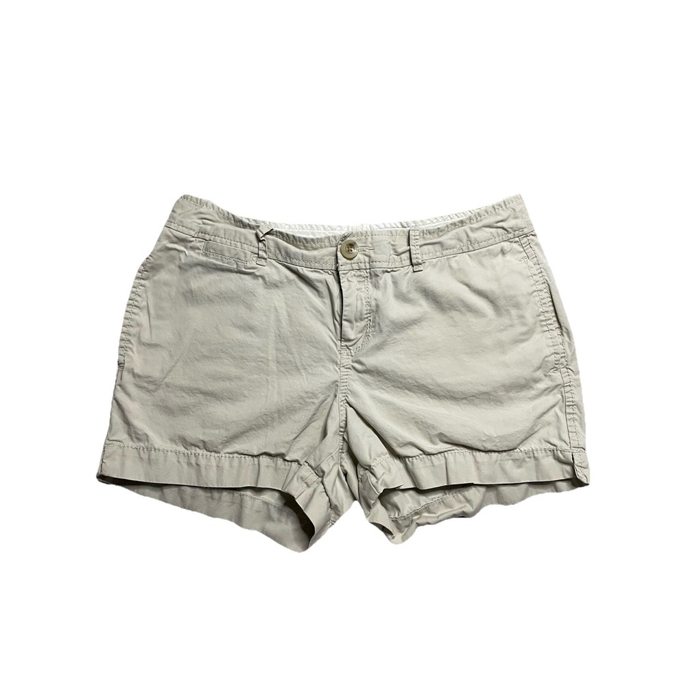 Y2K Old Navy Women's Khaki Mid Rise Shorts Size 6 Inseam 3" Short Shorts